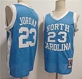 Men's North Carolina Tar Heels #23 Michael Jordan Light Blue Throwback Stitched Jersey,baseball caps,new era cap wholesale,wholesale hats